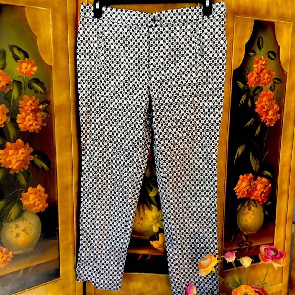 🌿JL | Jules & Leopold Floral Ankle Pants, size L